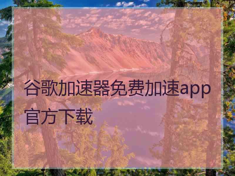谷歌加速器免费加速app官方下载