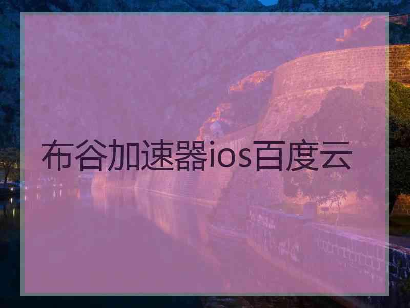 布谷加速器ios百度云