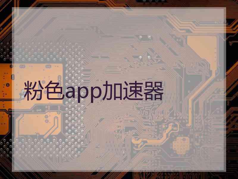 粉色app加速器
