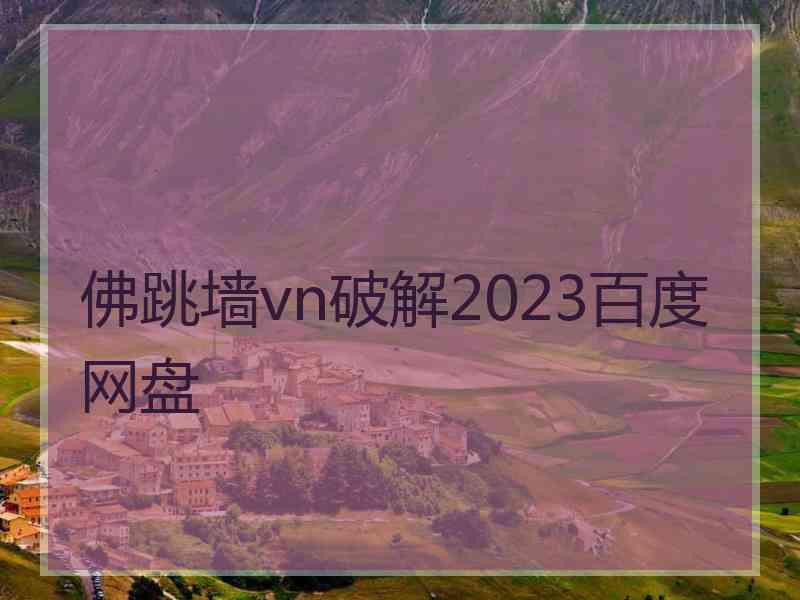 佛跳墙vn破解2023百度网盘