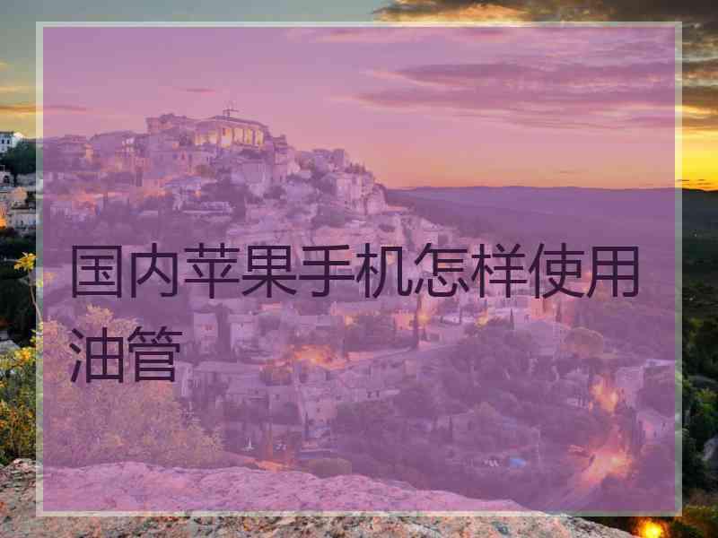 国内苹果手机怎样使用油管