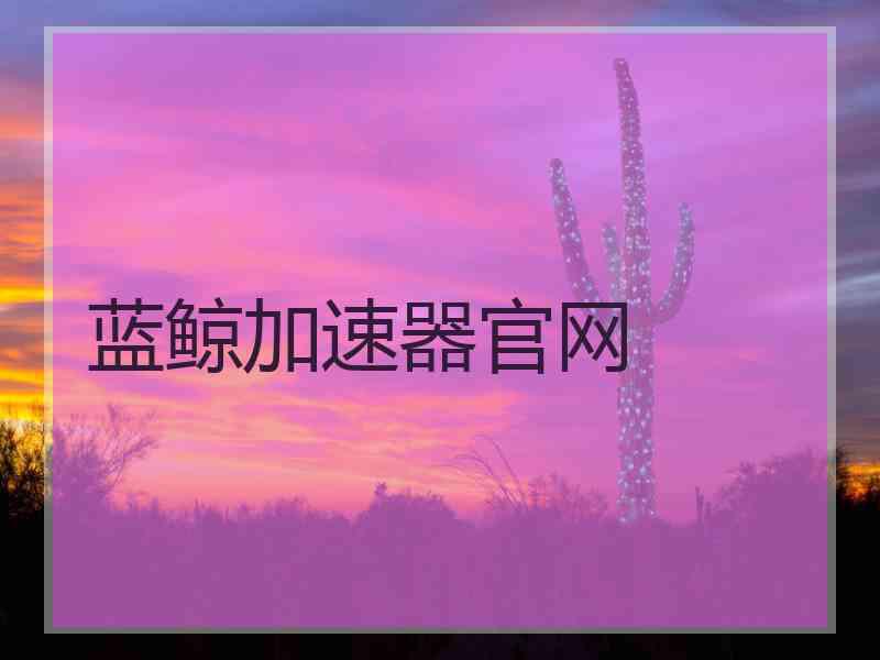 蓝鲸加速器官网