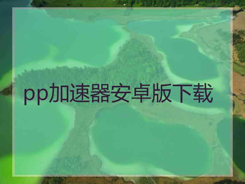 pp加速器安卓版下载