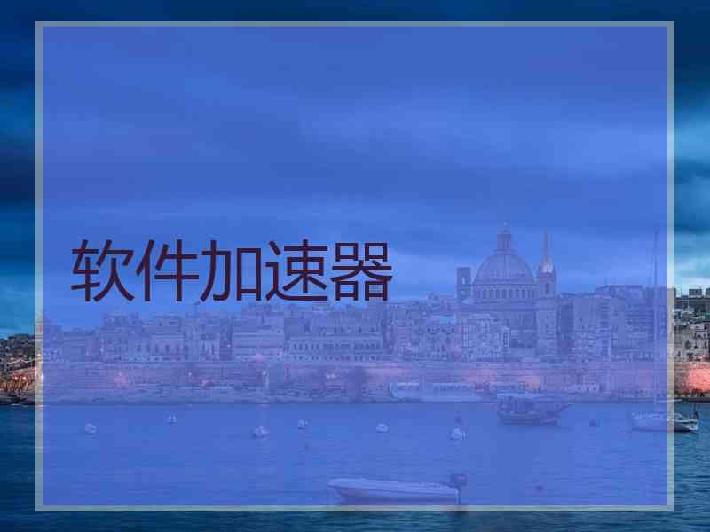 软件加速器