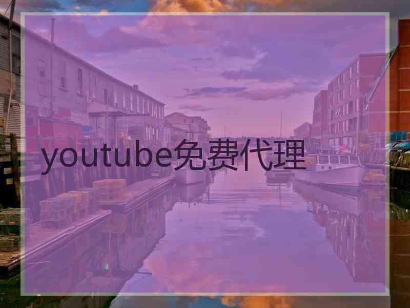 youtube免费代理