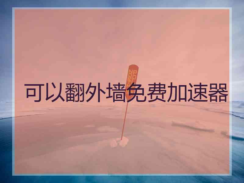 可以翻外墙免费加速器