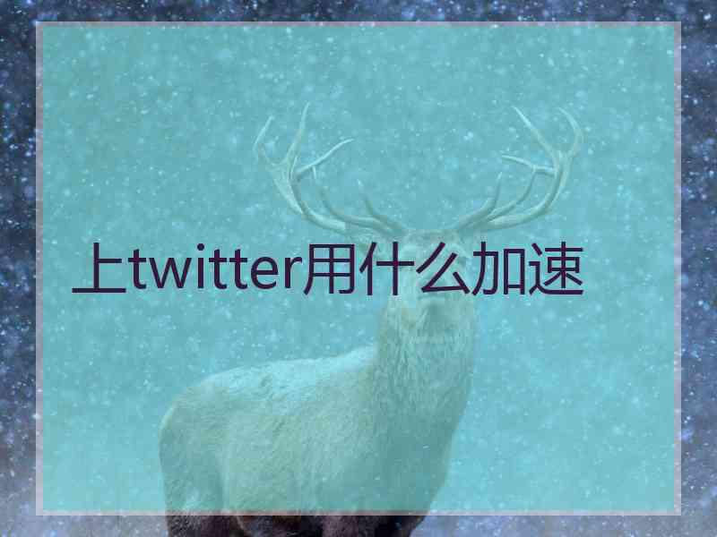 上twitter用什么加速