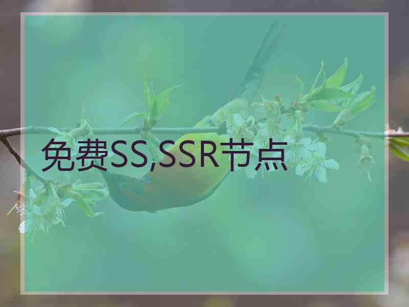 免费SS,SSR节点