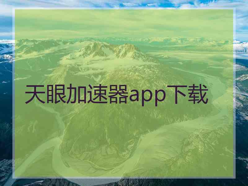 天眼加速器app下载