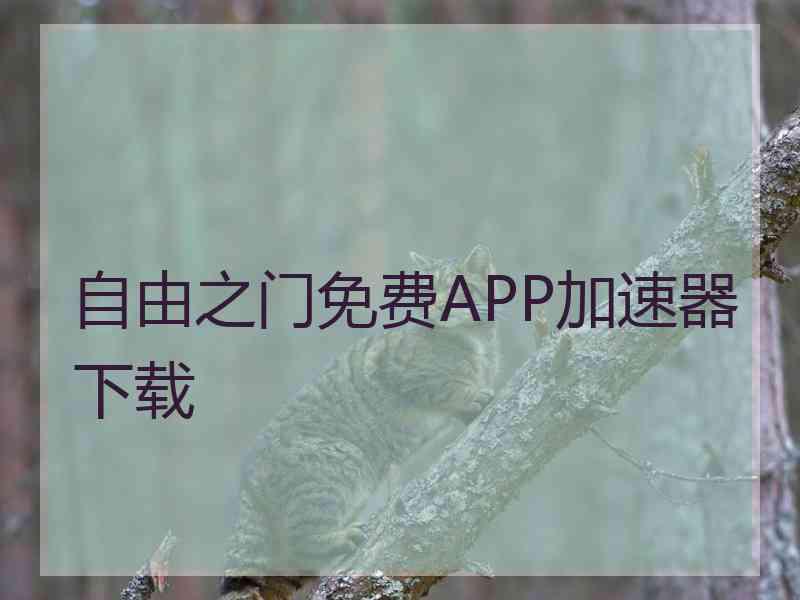 自由之门免费APP加速器下载