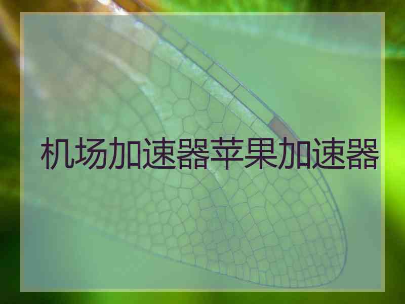 机场加速器苹果加速器