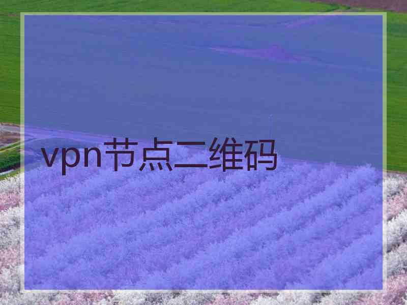 vpn节点二维码