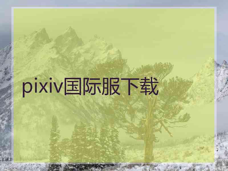 pixiv国际服下载