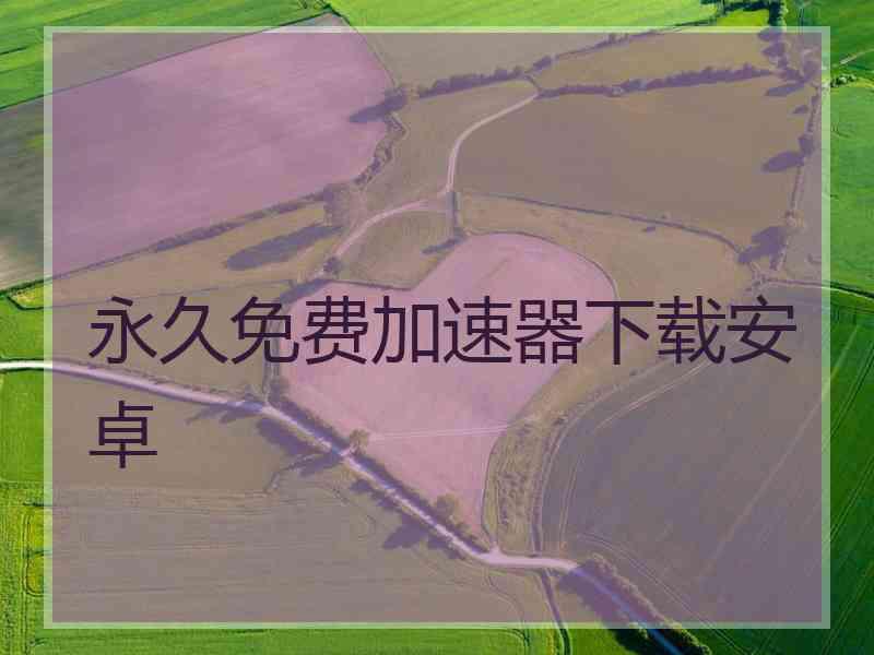 永久免费加速器下载安卓