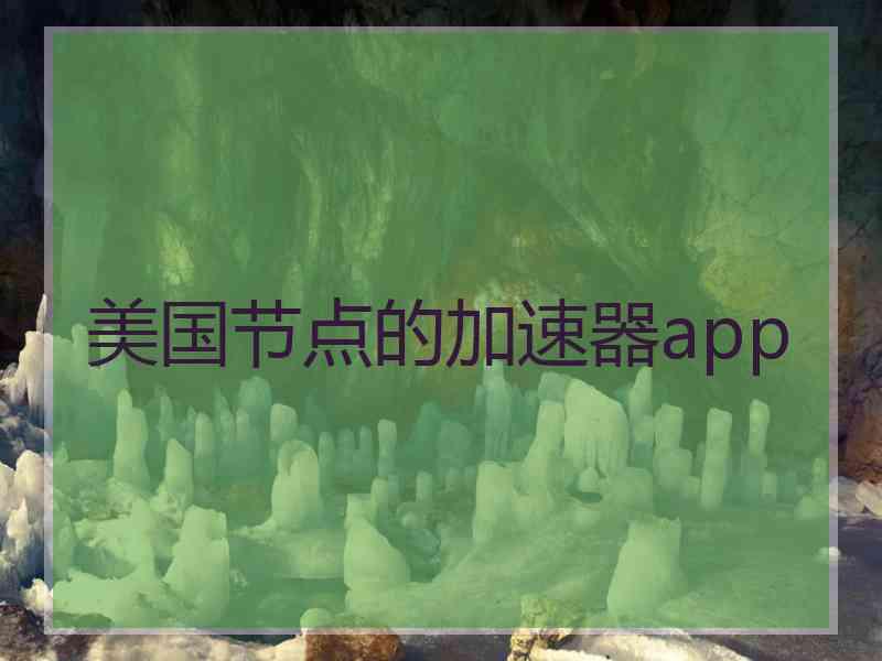 美国节点的加速器app