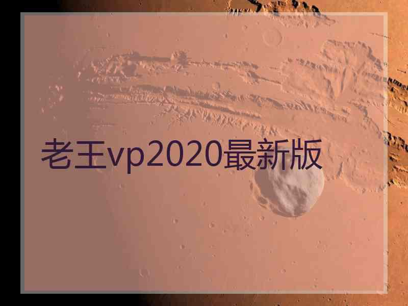 老王vp2020最新版