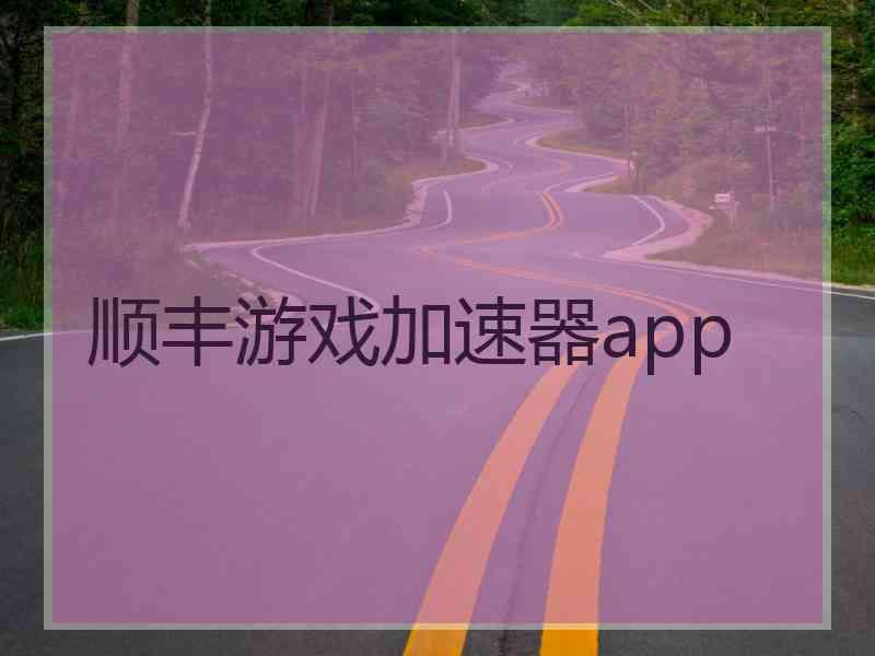 顺丰游戏加速器app
