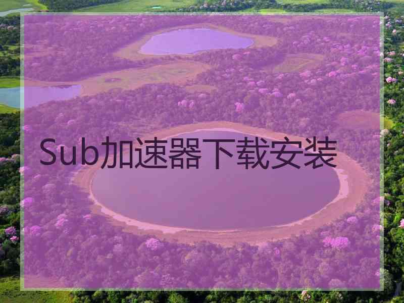Sub加速器下载安装