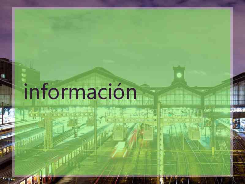 información