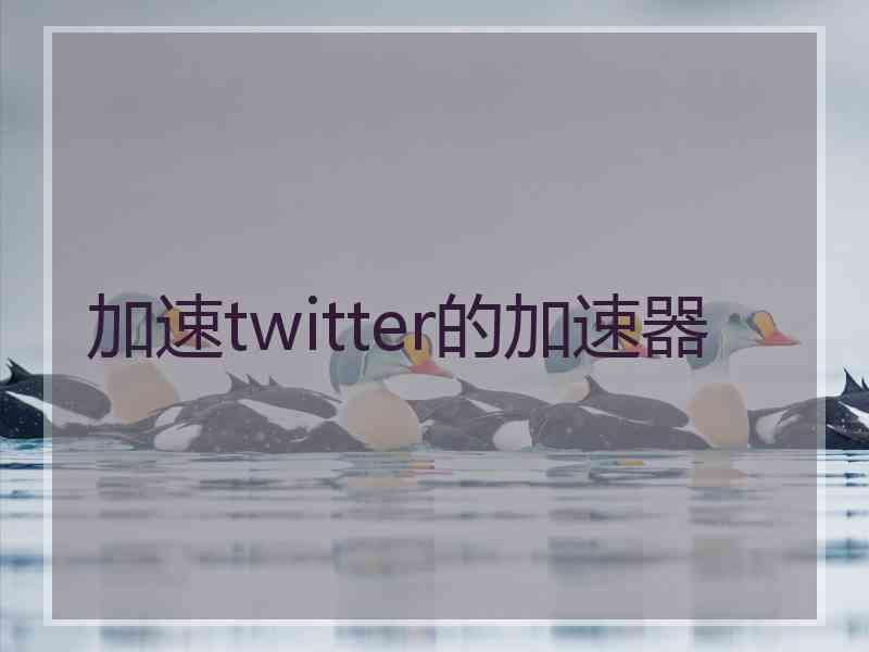 加速twitter的加速器