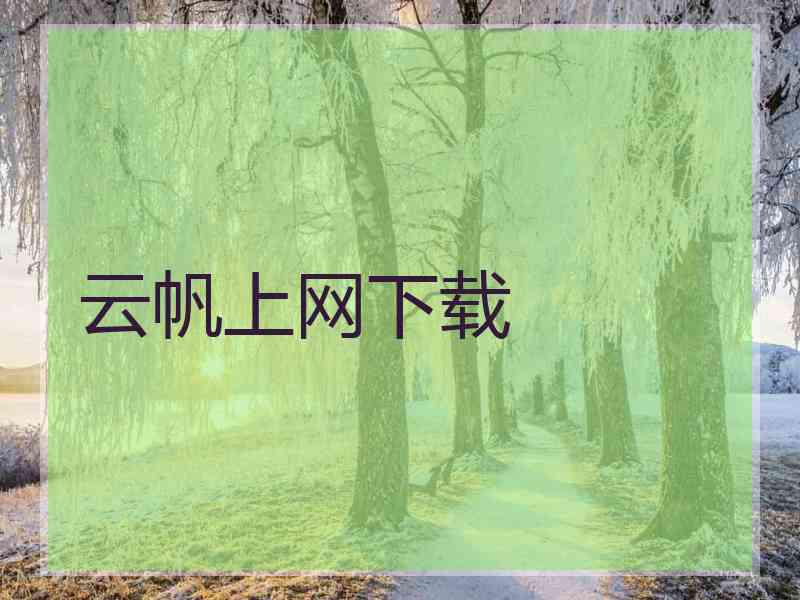 云帆上网下载