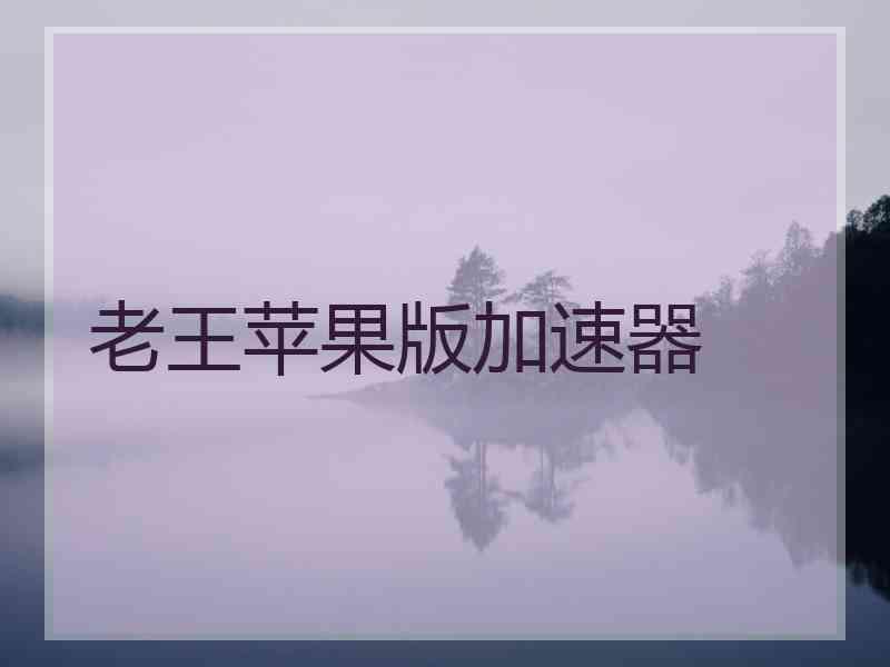 老王苹果版加速器