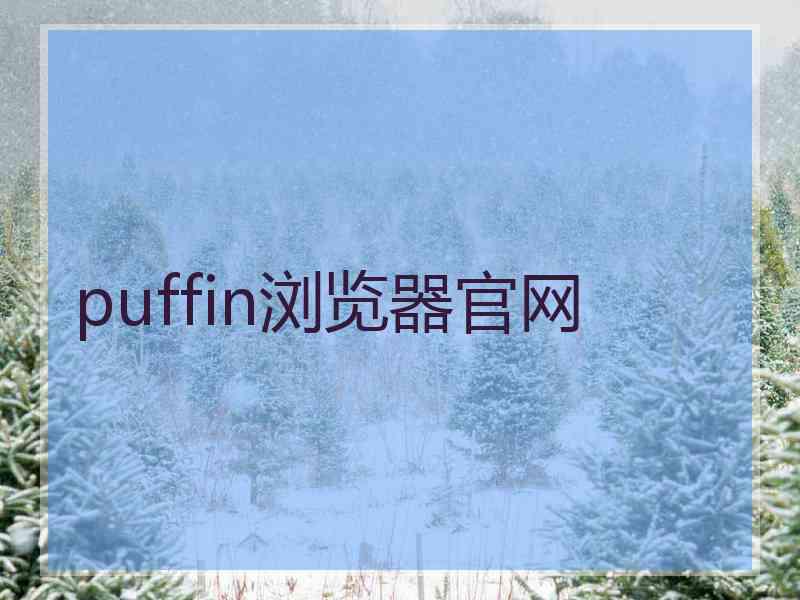 puffin浏览器官网