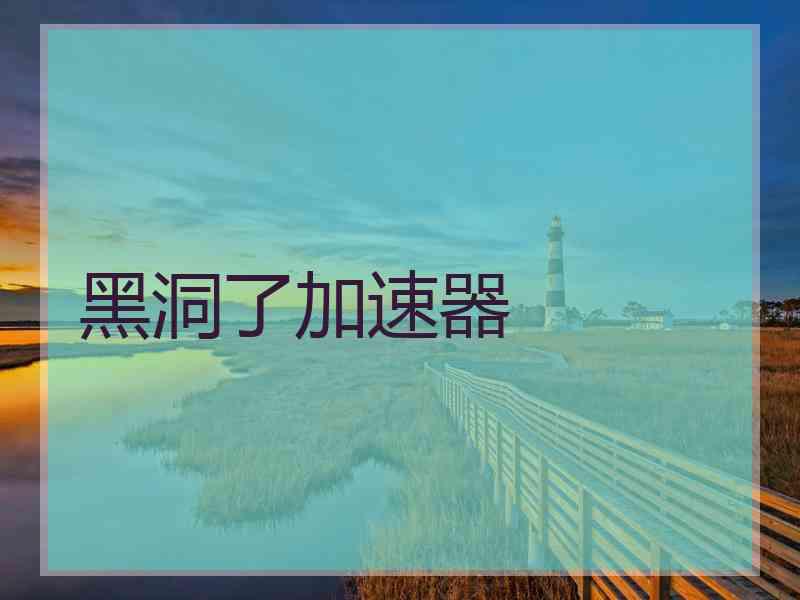 黑洞了加速器