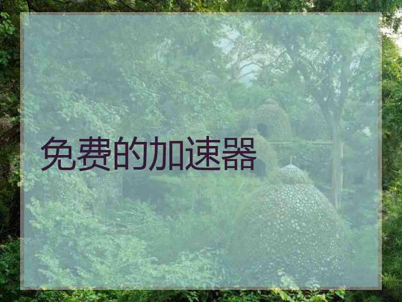 免费的加速器