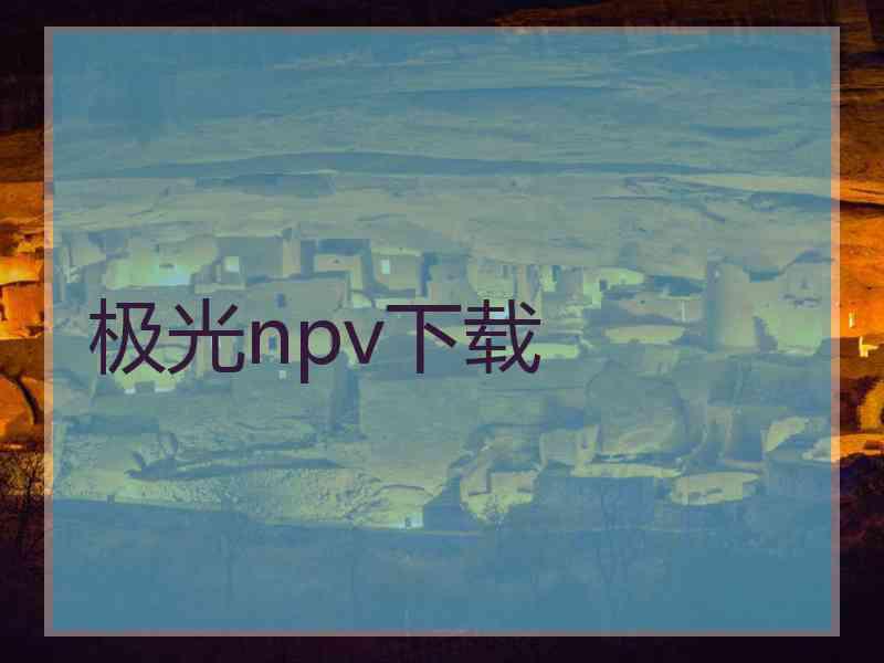 极光npv下载