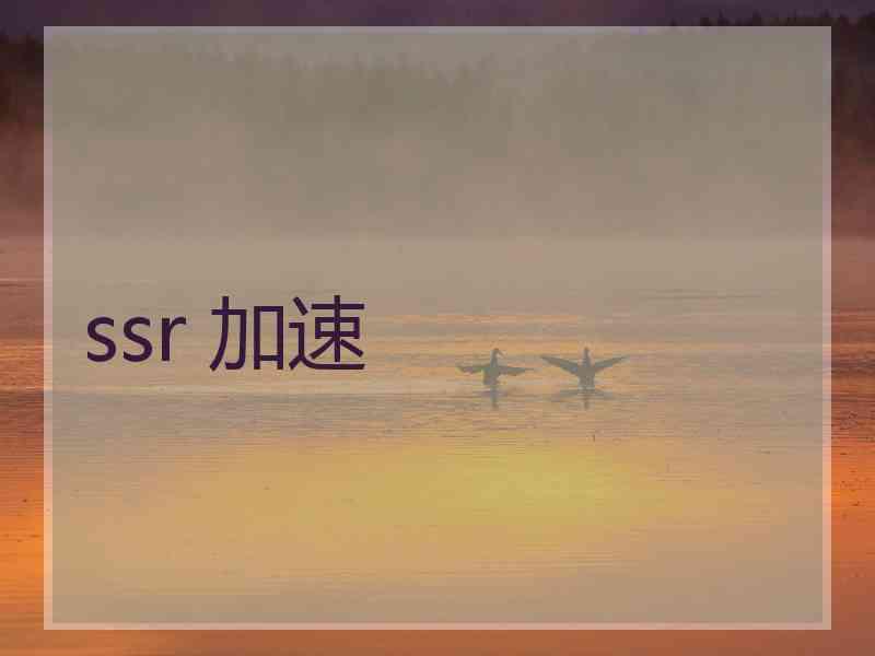 ssr 加速