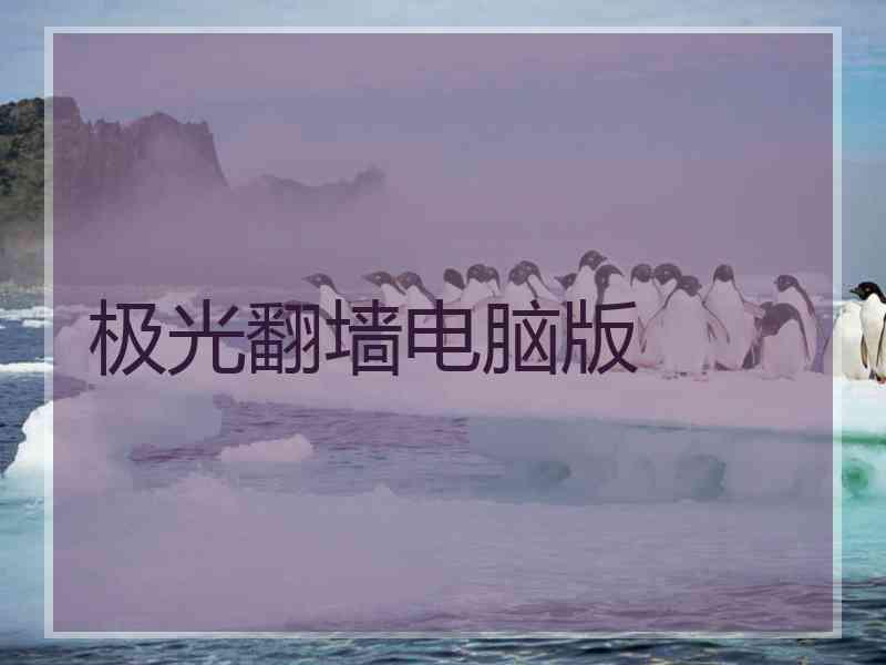 极光翻墙电脑版